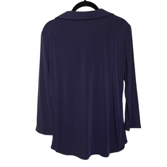 4/$20 Timeson eggplant color blouse - Picture 2 of 7